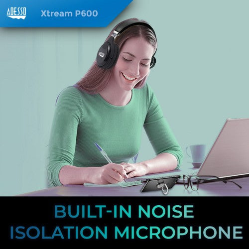 Adesso Xtream P600 Headset Wired & Wireless Head-band Calls/Music Bluetooth Black