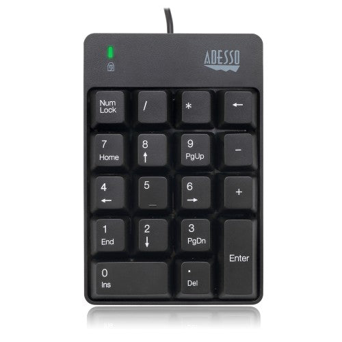 Adesso AKB-601UB - USB Spill Resistant 18-Key Numeric Keypad
