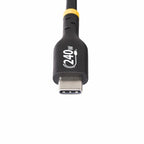StarTech.com 3.3ft (1m) USB-C Charging Cable, Charge & Sync, 240W (5A) PD EPR, USB 2.0 Laptop Charger Cable, USB-IF Certified, TPE Jacket - Black USB C Charging Cord