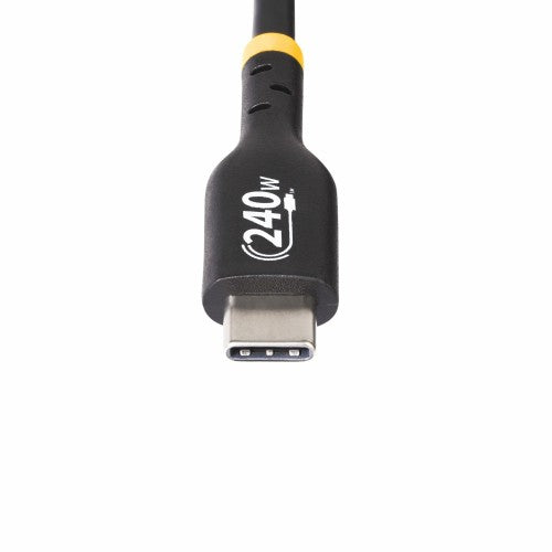 StarTech.com 3.3ft (1m) USB-C Charging Cable, Charge & Sync, 240W (5A) PD EPR, USB 2.0 Laptop Charger Cable, USB-IF Certified, TPE Jacket - Black USB C Charging Cord