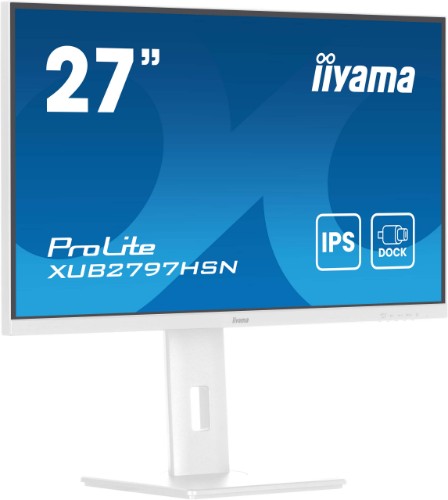 iiyama ProLite 27" IPS technology panel with USB-C dock and RJ45 (LAN)