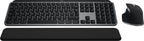 Logitech Master MX Keys S Combo for Mac keyboard Mouse included Home/Office RF Wireless + Bluetooth AZERTY French Aluminium, Black