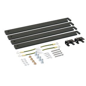 APC NetShelter Cable Management, Cable Ladder Attachment Kit, with Power Cable Troughs, Black