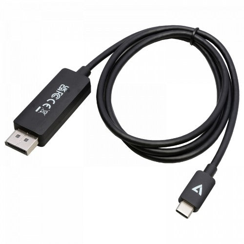 V7 V7USBCDP14-1M video cable adapter DisplayPort USB Type-C Black