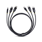 StarTech.com 6ft (1.8m) Dual-DisplayPort and USB 5Gbps KVM Cable, 4K 60Hz, Universally Compatible DP 1.2/USB 3.0 Combo Cable for Dual-Monitor KVM Switches
