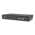 StarTech.com Secure 4-Port KVM Switch, DisplayPort, 4K 30Hz, NIAP 4.0 Desktop KVM, Metal Housing, CAC Port, Made in the USA