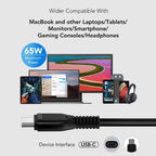 Origin Storage 65W USB-C Adapter with UK Cable