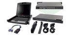 APC 2x1x16 IP KVM w/ 17" Rack LCD & USB VM Server Module Bundle KVM switch Rack mounting Black