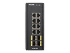 D-Link 12-Port L2 Managed Switch Switch with 8 x 10/100/1000BaseT(X) & 4 x 100/1000BaseSFP