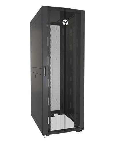Vertiv VR3307SP rack cabinet 48U Freestanding rack Black, Transparent