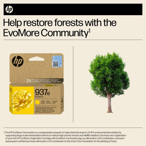 HP 4S6W8NE/937E Printhead cartridge yellow Evomore, 1.65K pages ISO/IEC 19752 for HP OJ Pro 9100/e