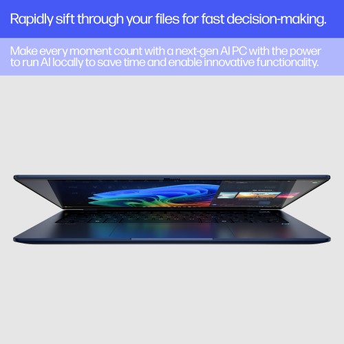 HP EliteBook Ultra G1q AI PC Copilot+ PC Qualcomm Snapdragon X1E-78-100 Laptop 35.6 cm (14") Touchscreen 2.2K 16 GB LPDDR5x-SDRAM 512 GB SSD Wi-Fi 6E (802.11ax) Windows 11 Pro Blue