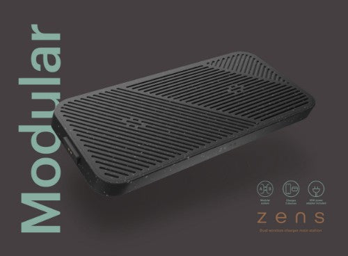OtterBox Zens Modular Dual Wireless Charger Main Station, Black