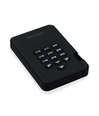 iStorage diskAshur² SSD 512GB Black | Secure Portable Solid State Drive |AES-XTS 256-bit Hardware Encryption | PIN protected | OS & Platform Independent | TAA Compliant |Brute force hack defence | Dust/Water Resistant