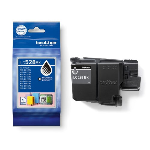 Brother LC-528BK Ink cartridge black extra High-Capacity, 6K pages ISO/IEC 19752 for Brother MFC-J 6560/6975