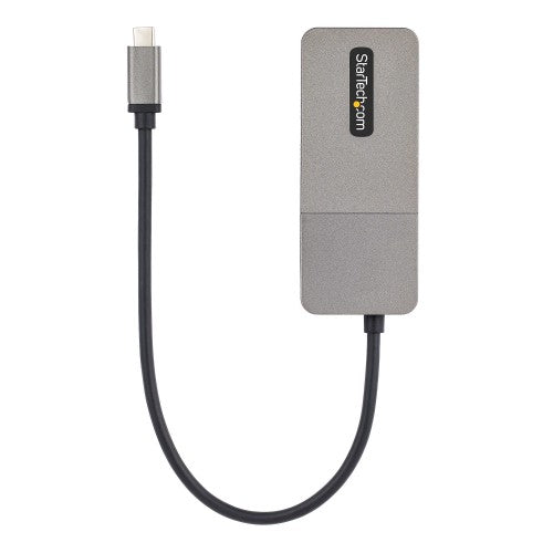 StarTech.com 3-Port USB-C Multi-Monitor Adapter, USB Type-C to 3x DisplayPort 1.4 MST Hub, Triple 4K 60Hz DP Laptop Display Extender / Splitter, HDR, Extra-Long Built-In Cable - Windows Only