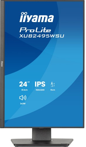 iiyama ProLite XB2495WSU-B1 computer monitor 61.2 cm (24.1") 1920 x 1200 pixels WUXGA LCD Black