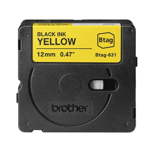 Brother BTAG-631 label-making tape Black on yellow