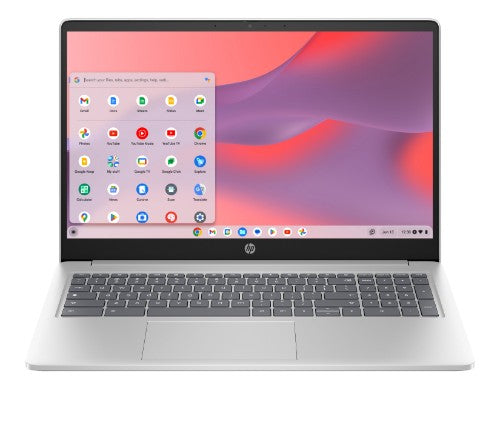 HP Chromebook 15a-nb0004na Intel® Core™ i3 i3-N305 39.6 cm (15.6") Full HD 8 GB LPDDR5-SDRAM 256 GB Flash Wi-Fi 6 (802.11ax) ChromeOS Silver