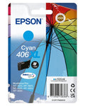 Epson C13T17H24010/406XL Ink cartridge cyan high-capacity, 1.2K pages 12.5ml for Epson  WF-3920
