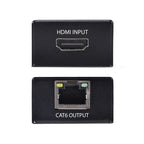 StarTech.com HDMI Extender Over CAT5e/CAT6, 4K 60Hz, Up to 200ft (60m), Transmitter and Receiver Kit, Power Over Cable, Compact Form Factor