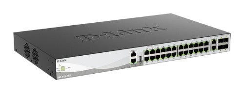 D-Link 30-Port Layer 3 Stackable Multi-Gigabit Managed PoE Switch