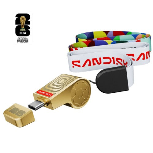 SanDisk USB-C Flash Drive: FIFA World Cup 2026 - 128GB (Gold Edition)
