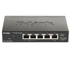 D-Link 5-Port Gigabit PoE Smart Managed Switch with 1 PD port