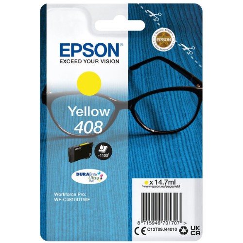 Epson C13T09J44010/408 Ink cartridge yellow, 1.1K pages ISO/IEC 24711 14.7ml for Epson WF-C 4810