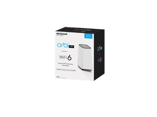NETGEAR Orbi Pro WiFi 6 Tri-band Mesh System Satelite (SXS80) Tri-band (2.4 GHz / 5 GHz / 5 GHz) Wi-Fi 6 (802.11ax) Grey, White 5 Internal