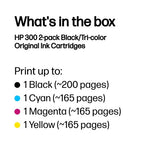 HP CN637EE/300 Printhead cartridge multi pack black + color, 2x200 pages ISO/IEC 24711 200pg + 160 pg Pack=2 for HP DeskJet D 2500/OfficeJet J 4500