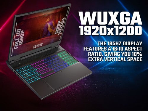 Acer Nitro 16 AN16-41 Gaming Laptop - AMD Ryzen 7 7735HS, 16GB, 1TB SSD, NVIDIA GeForce RTX 4060 8G, "WQXGA IPS 165Hz DDS, Windows 11, Black