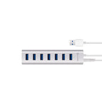 ALOGIC 7 Port USB Hub - Aluminium Unibody with Power Adapter - Prime Series