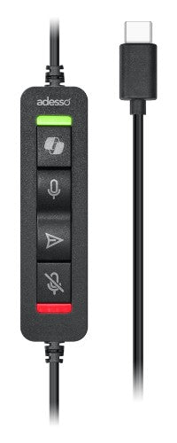 Adesso Xtream P7 Headset Wired Head-band Calls/Music USB Type-A Black