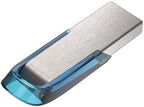SanDisk Ultra Flair USB flash drive 128 GB USB Type-A 3.2 Gen 1 (3.1 Gen 1) Blue, Silver