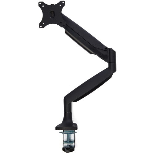 StarTech.com Desk Mount Monitor Arm - Heavy Duty Ergonomic VESA Monitor Arm - Single 32" (19.8lb/9kg) Display - Full Motion, Height Adjustable, Articulating - Aluminum - C-Clamp/Grommet- Black