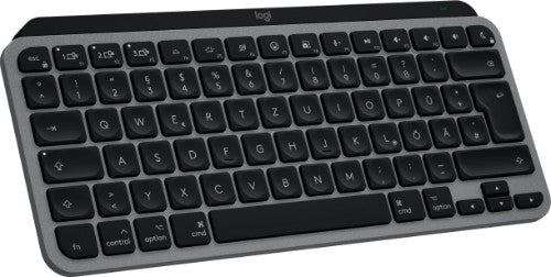 Logitech MX Keys Mini For Mac keyboard Home/Office Bluetooth QWERTZ German Black, Grey