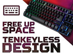 Acer Nitro Gaming Keyboard, NKW120, TKL 80%, Mechanical Key Switch, 3-Zone RGB, USB Standard, Black