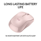 Logitech M240 Silent mouse Travel Ambidextrous RF Wireless + Bluetooth 4000 DPI