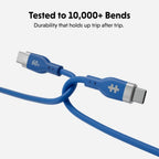 Targus HyperJuice Flex USB cable USB 2.0 1.5 m USB C 0.48 Gbit/s 60 W Blue