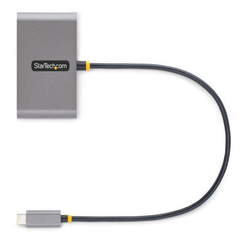 StarTech.com 4-Port USB-C Hub with 100W Power Delivery Pass-Through - 2x USB-A + 2x USB-C - USB 3.0 5Gbps - 1ft (30cm) Long Cable - Portable USB Type-C to USB-A/C Hub