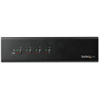 StarTech.com 4 Port Dual Monitor DVI KVM Switch - Dual Screen Display Compact USB KVM Switch with Integrated USB 3.0 Hub & Audio - Dual View KVM - Dell HP Apple Lenovo - TAA Compliant