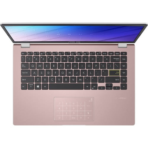 ASUS Vivobook Go 14 E410KA-EK672WS Intel® Celeron® N N4500 Laptop 35.6 cm (14") Full HD 4 GB DDR4-SDRAM 64 GB eMMC Wi-Fi 5 (802.11ac) Windows 11 Home in S mode Pink