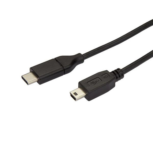 StarTech.com 6.6ft (2m) USB-C to Mini-USB Cable, Data Cord, USB 2.0, USB-C Data Transfer Cable
