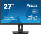 iiyama ProLite 27” QHD IPS technology panel with USB hub and 100Hz refresh rate and 150mm height adjustable stand