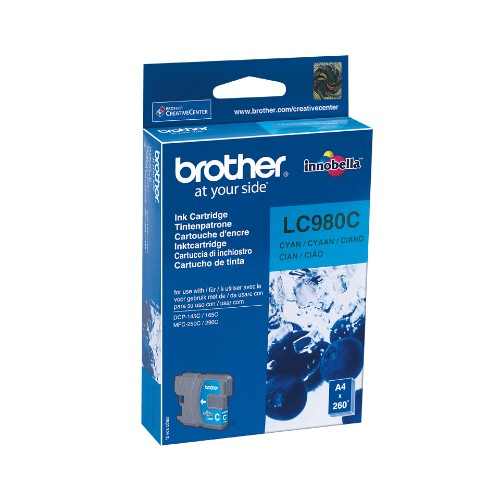 Brother LC-980C Ink cartridge cyan, 260 pages ISO/IEC 24711 5.5ml for Brother DCP 145 C