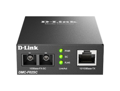 D-Link 10/100BaseTX to 100BaseFX SC Multi-mode Media Converter (2 km)