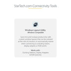 StarTech.com USB-C to Dual Displayport 1.4 Adapter, USB Type-C Multi-Monitor MST Hub, Dual 5K 60Hz DP Laptop Display Extender / Splitter, HDR, Extra-Long Built-In Cable - Windows Only
