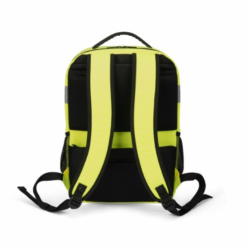 DICOTA P20471-17 backpack Rucksack Black, Grey, Yellow Recycled polyethylene terephthalate (rPET)