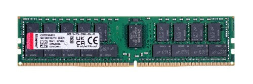 Kingston Technology KSM32RD4/64MFR memory module 64 GB 1 x 64 GB DDR4 3200 MT/s 288-pin DIMM ECC